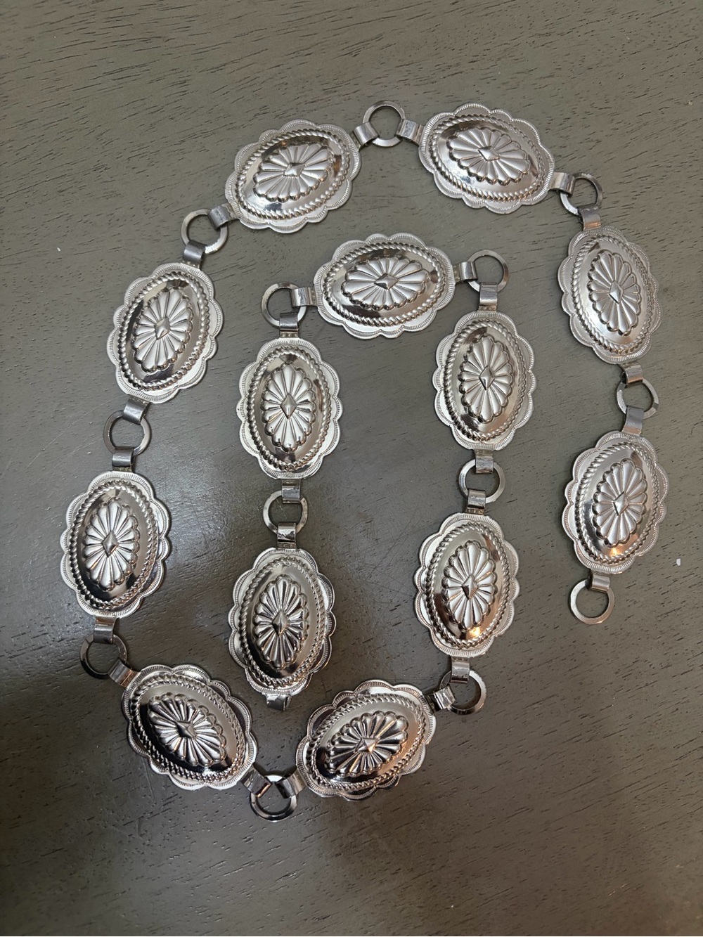 Fiesta Silver Concho Link belt